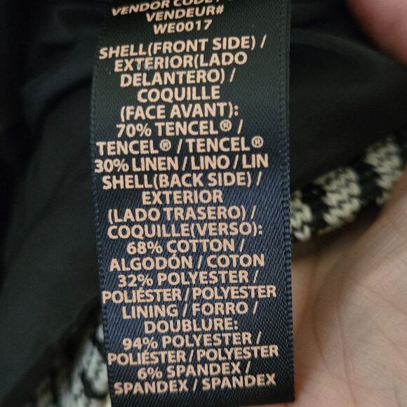 Ella Moss Minka Utility Jacket Olive Textile Sleeves Back Zip Snap Linen Size S - Picture 12 of 12